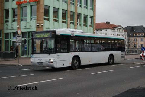 Am Fuldaer ZOB im Dezember 2011