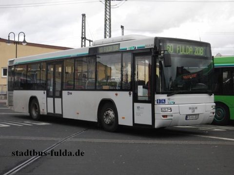 Am Fuldaer ZOB im Dezember 2011