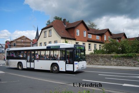 Unterwegs in Schlüchtern auf Linie 93 nach Elm im Jahre 2010